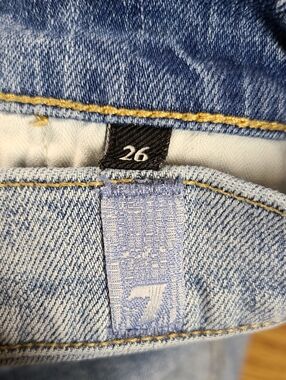7 for All Mankind 26x25 JOSEFINA WOMENS GIRLS Pre-owned Pre-shrunk denim Jeans